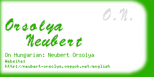 orsolya neubert business card
